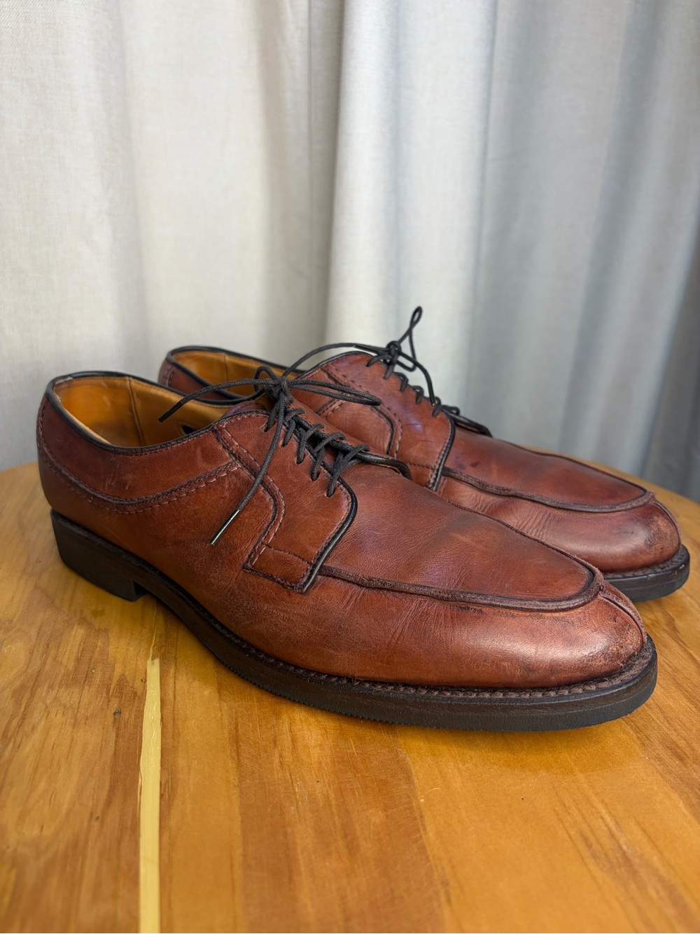 Allen Edmonds Stockbridge Classic Brown Leather Lace-Up Men’s Dress Shoes 8.5D